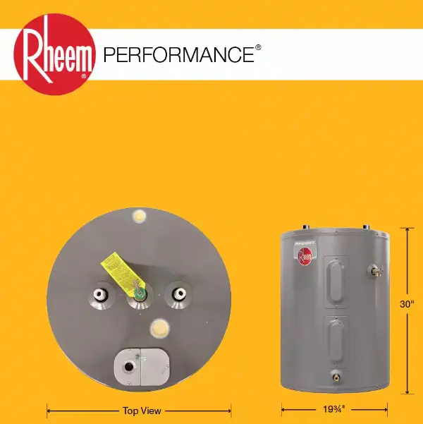 Rheem Performance 28 Gal. 4500-Watt Electric Water Heater with 6-Year Warranty