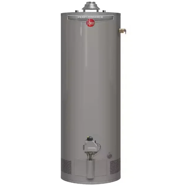 Rheem Performance Plus 40-Gallon Water Heater – Short 38,000 BTU Natural Gas