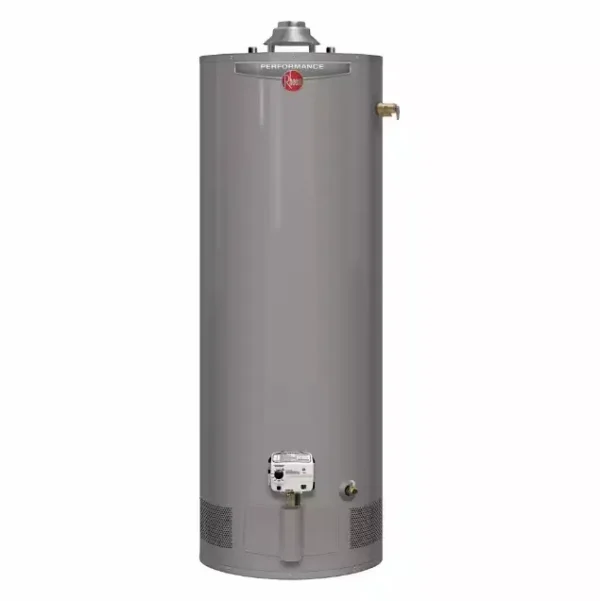 Rheem Performance Plus 40-Gallon Water Heater – Short 38,000 BTU Natural Gas