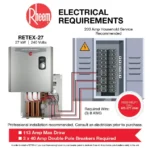 Rheem Performance 27 kW 5.27 GPM 240-Volt Self-Modulating Electric Tankless Water Heater