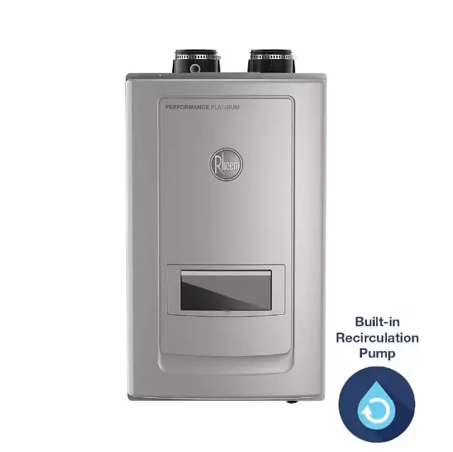 Rheem Performance Platinum 11 GPM Natural Gas Tankless Water Heater - High Efficiency, Indoor Recirculating