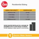 Gladiator 50 Gal. Tall 12-Year 5500-Watt Double Element Smart Electric Water Heater w/ Leak Detection and Auto Shutoff