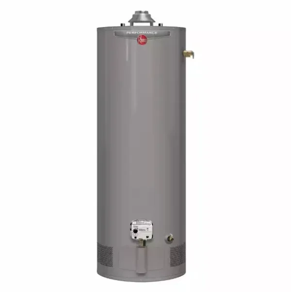 Rheem Performance 40 Gallon Tall Gas Water Heater – 36,000 BTU Natural Gas with 6-Year Warranty