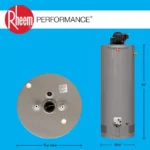 Rheem Performance 40 Gal. 40,000 BTU Tall Natural Gas Power Vent Water Heater